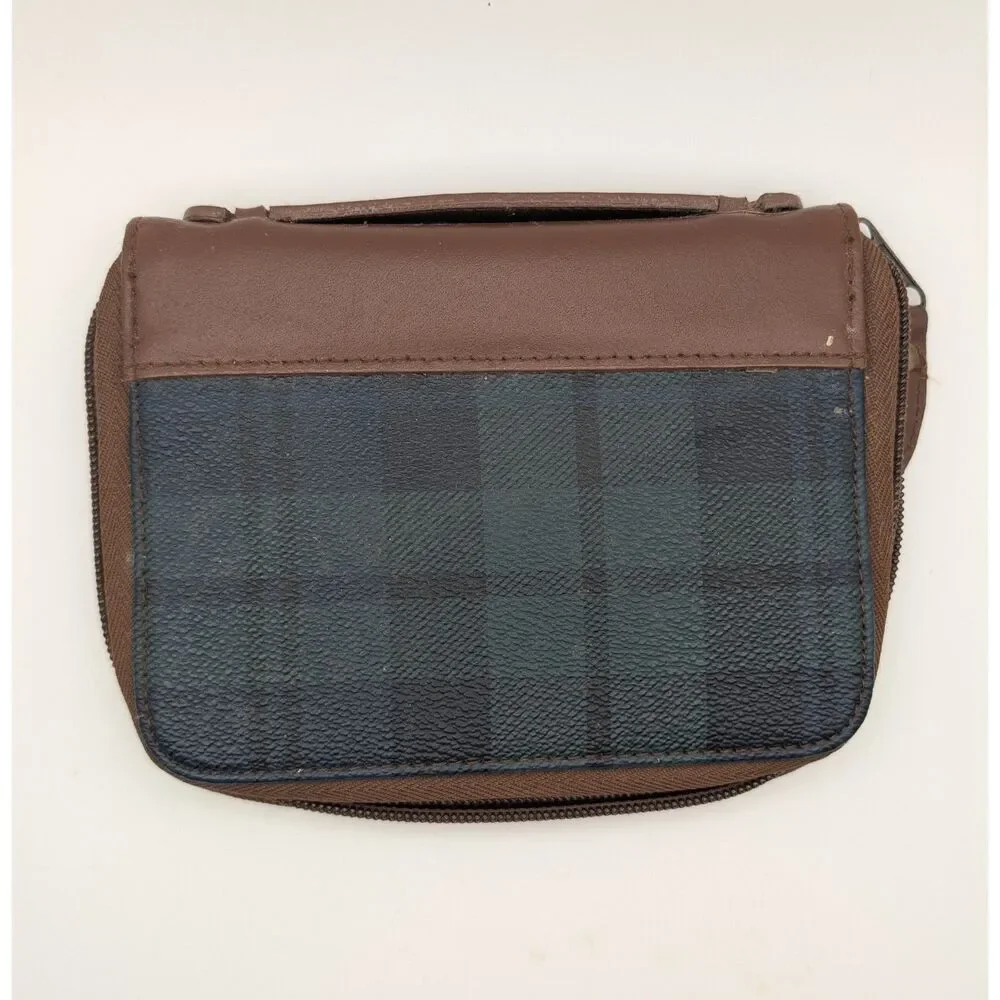 Vintage Disney Mickey Mouse Plaid Pouch for manicure tools not included